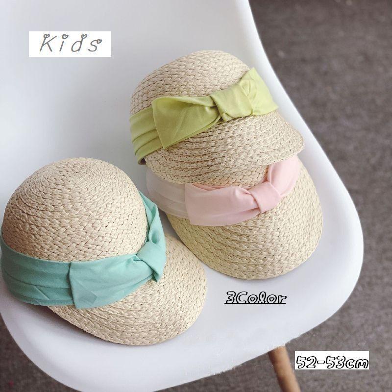 麦わら帽子 ハット キッズ 女の子 リボン 通気性 紫外線対策 日除け 子供用 ファッション 小物 春 夏 秋 かわいい おしゃれ キャップ型 お出か Hat おとりよせ Com 通販 Yahoo ショッピング