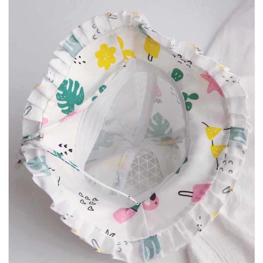 帽子 バケットハット キッズ 子供用 女の子 メッシュ フリル あご紐付き ドット サボテン イラスト 日よけ 紫外線 熱中症対策 ぼうし おしゃれ Hat おとりよせ Com 通販 Yahoo ショッピング