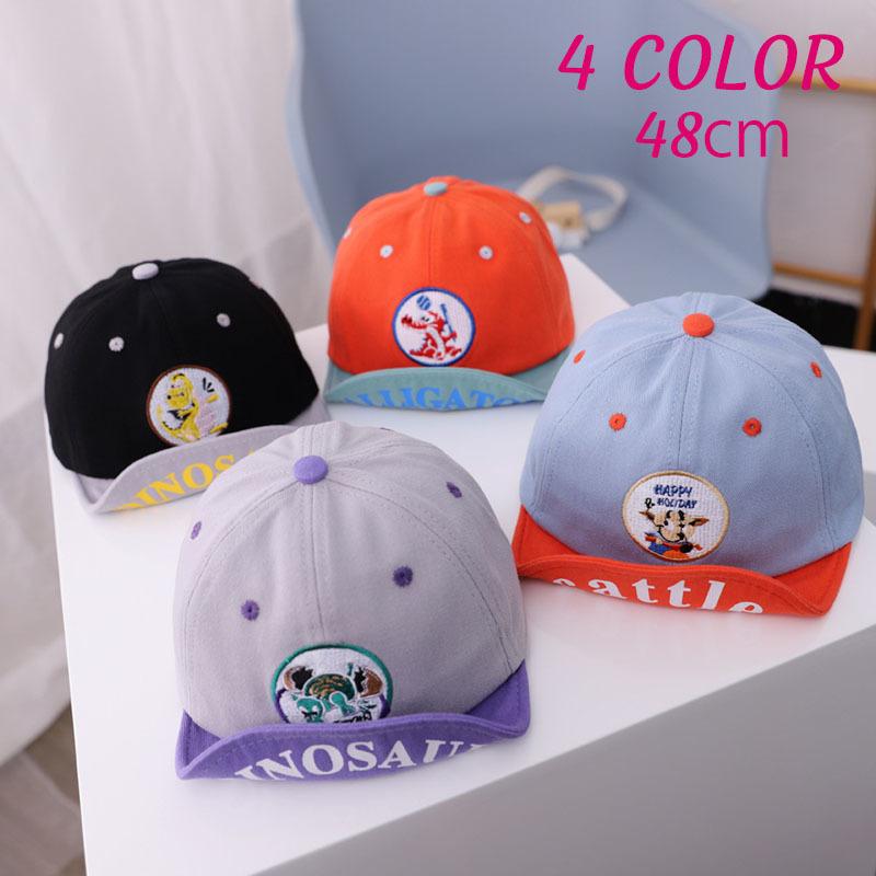 帽子 キャップ ベビー キッズ 赤ちゃん 子供 男の子 女の子 調節可能 恐竜 アップリケ ロゴ マジックテープ かわいい おしゃれ お出かけ カジュ Hat おとりよせ Com 通販 Yahoo ショッピング