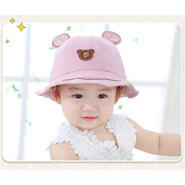 帽子 ハット ベビー 赤ちゃん 限定モデル 女の子 男の子 子供用 耳付き 耳つき クマ 可愛 日よけ かわいい 刺繍 Uv くま 日焼け防止 日除け 紫外線対策