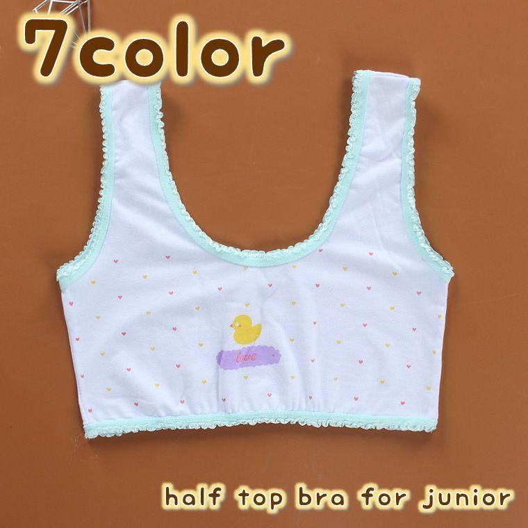 ジュニアブラ キッズブラ ハーフトップブラジャー 単品 ノンワイヤー スポーツブラ 子供用 小学生 中学生 かわいい おしゃれ インナー 下着 女の子 Inn おとりよせ Com 通販 Yahoo ショッピング
