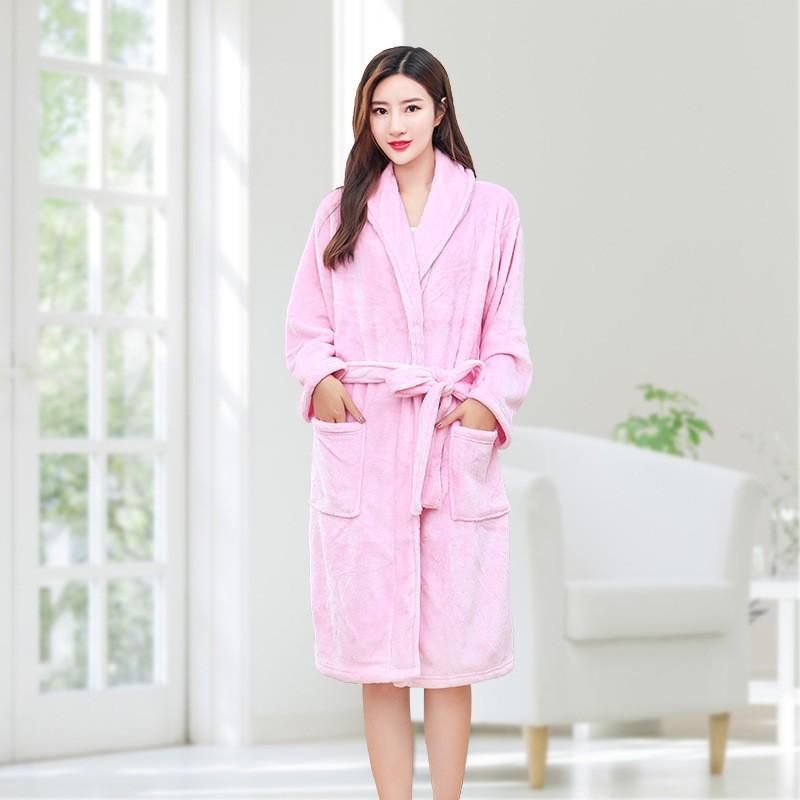 ガウン バスローブ ナイトウェア レディース 女性 シンプル ピンク 長袖 単品 部屋着 ルームウェア 帯 パジャマ ネグリジェ 風呂 グッズ バスド Inn おとりよせ Com 通販 Yahoo ショッピング