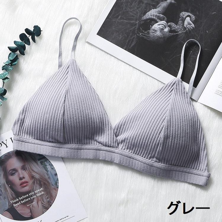 ノンワイヤーブラ ブラジャー 三角ブラ インナー 下着 カップ付き おしゃれ 無地 レディース 見せブラ 女性 シンプル かわいい Inn おとりよせ Com 通販 Yahoo ショッピング