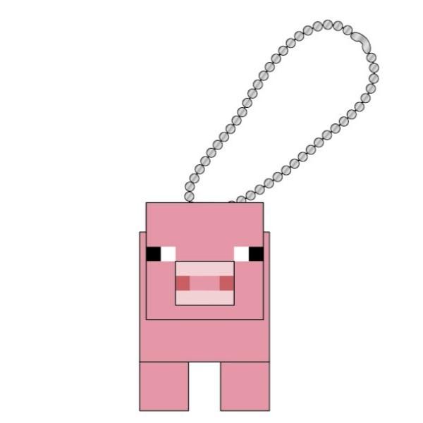 マスコットキーホルダー マインクラフト Minecraft マイクラグッズ ゲームキャラクター for クリーパー エンダーマン ブタ ニワトリ ヤマ｜mignonlindo｜02