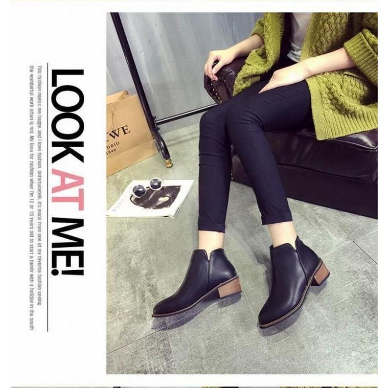 ブーティ ショートブーツ ラウンドヘッド 楽ちん 疲れにくい 秋 冬 あったかい 裏起毛 カジュアル 定番 トレンド パンツスタイル レディース Kutu おとりよせ Com 通販 Yahoo ショッピング