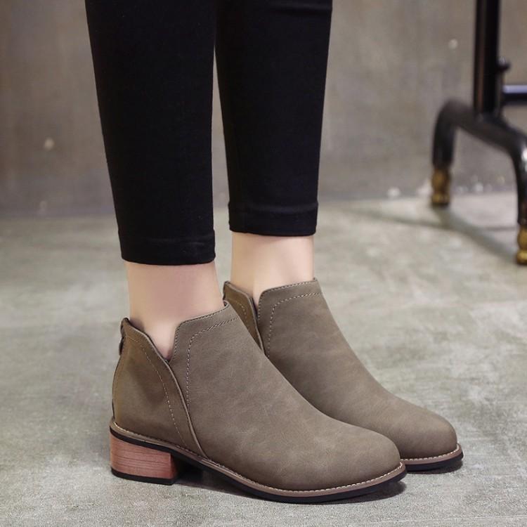 ブーティ ショートブーツ ラウンドヘッド 楽ちん 疲れにくい 秋 冬 あったかい 裏起毛 カジュアル 定番 トレンド パンツスタイル レディース Kutu おとりよせ Com 通販 Yahoo ショッピング