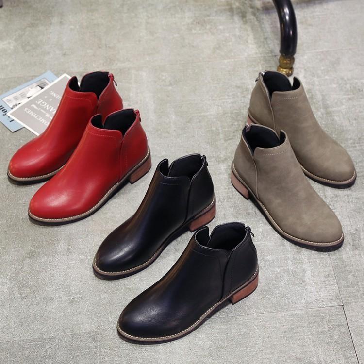 ブーティ ショートブーツ ラウンドヘッド 楽ちん 疲れにくい 秋 冬 あったかい 裏起毛 カジュアル 定番 トレンド パンツスタイル レディース Kutu おとりよせ Com 通販 Yahoo ショッピング