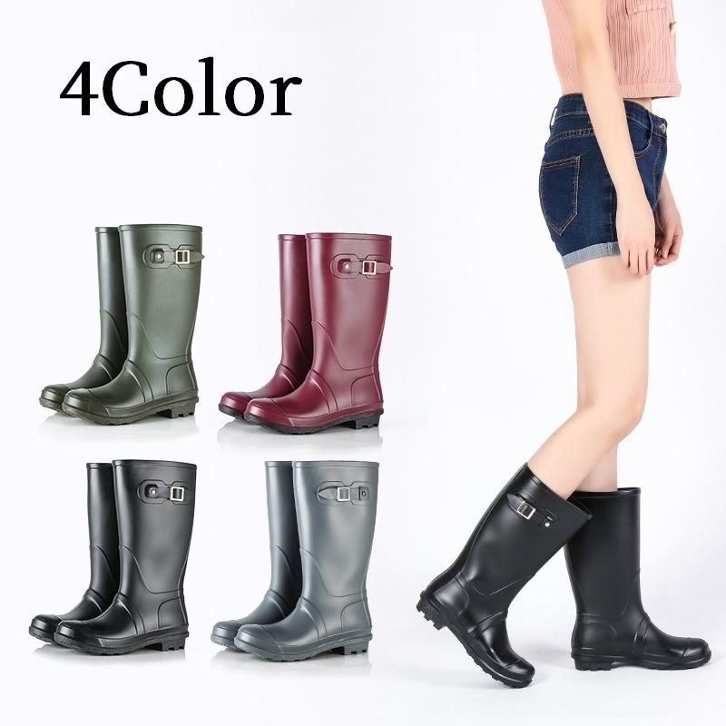 レインシューズ ロング丈 レディース 靴 レインブーツ 長靴 ベルト 雨具 雪道 かわいい おしゃれ 歩きやすい 防水 ガーデニング アウトドア Kutu おとりよせ Com 通販 Yahoo ショッピング