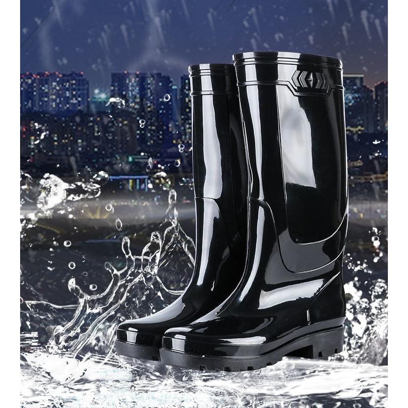 レインブーツ レインシューズ 長靴 雨靴 メンズ 紳士 男性 ロング シンプル 無地 つやあり 防水 滑り止め おしゃれ 外出 Kutu おとりよせ Com 通販 Yahoo ショッピング