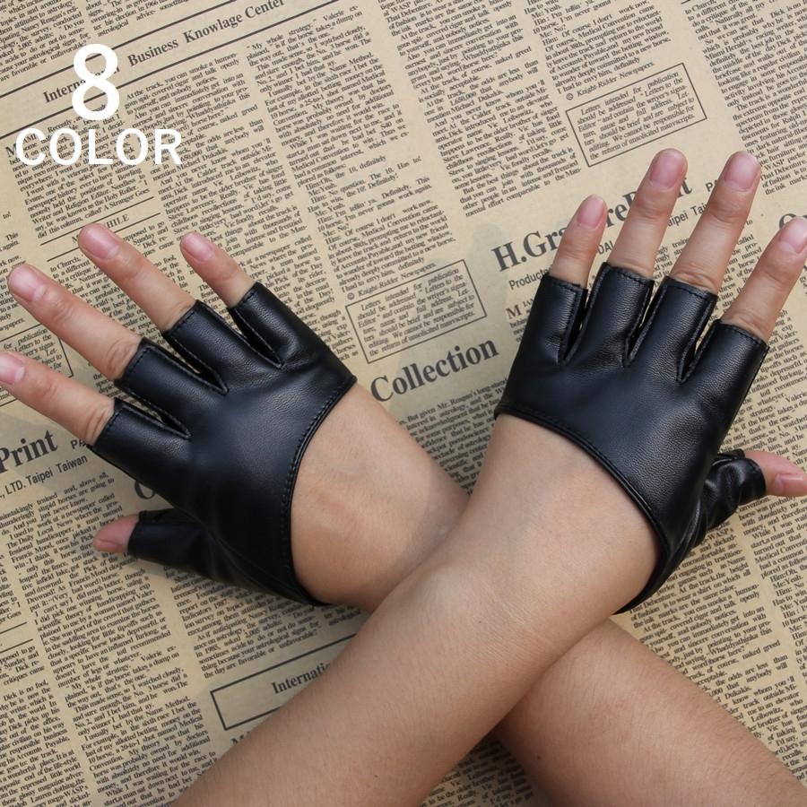 手袋 フィンガーレスグローブ 指なし手袋 レザー調 レディース フェイクレザー シンプル 無地 スマホ手袋 Oth おとりよせ Com 通販 Yahoo ショッピング