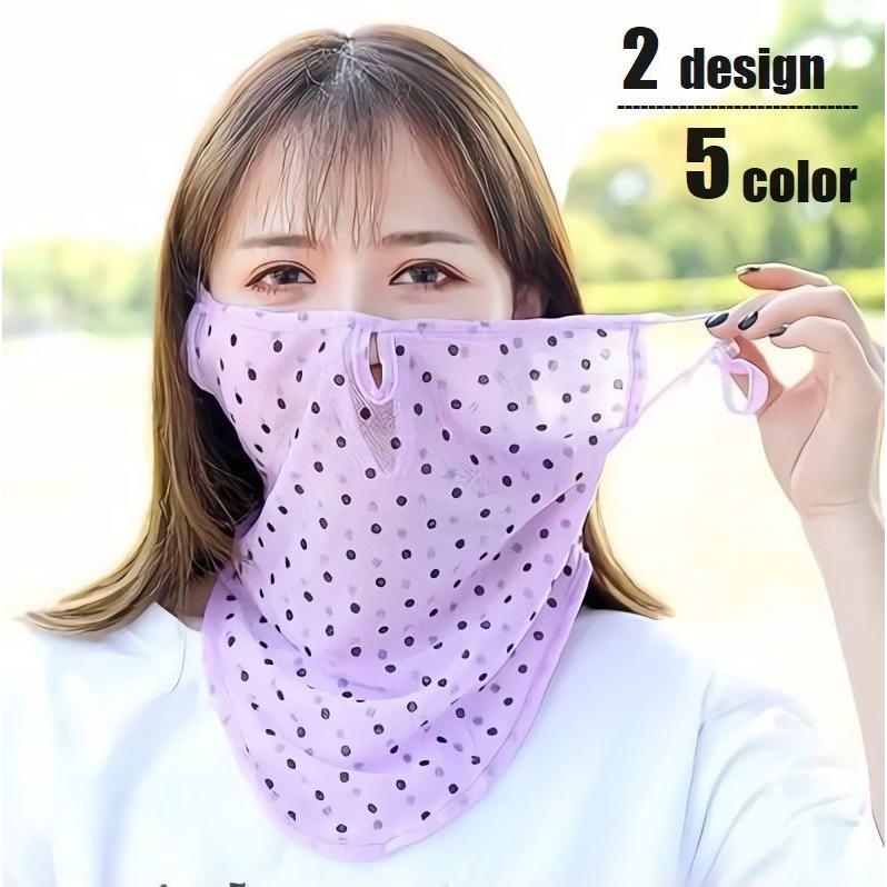 フェイスマスク フェイスカバー フェイスガード ネックガード レディース 耳掛け ボタン付き 首回りガード ファッション小物 飛沫対策 紫外線対策 日 Oth おとりよせ Com 通販 Yahoo ショッピング