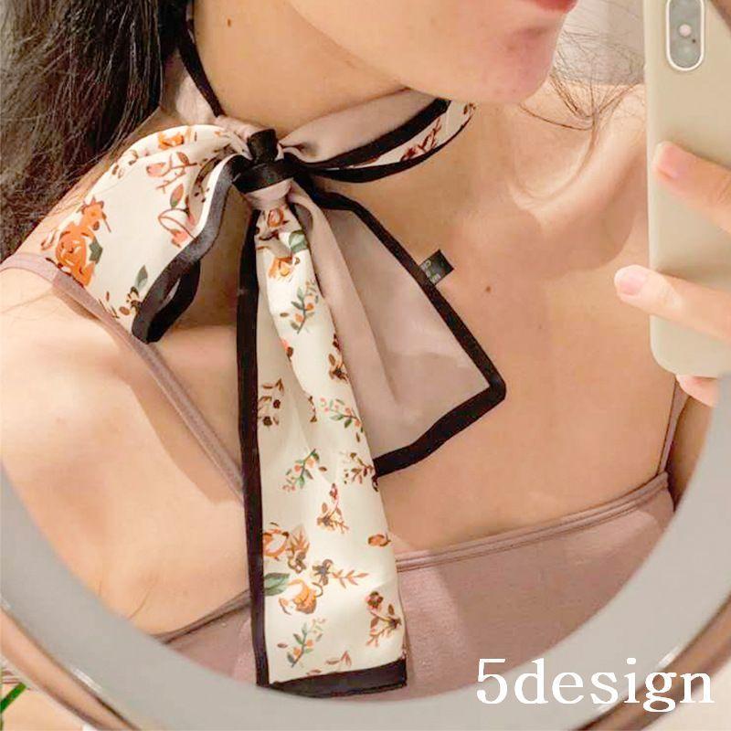 ツイリースカーフ レディース バッグスカーフ 首飾り 髪飾り ヘアアクセサリー ヘアアレンジ おしゃれ 可愛い ハート 花柄 フラワー ネコ トラ フ Oth おとりよせ Com 通販 Yahoo ショッピング