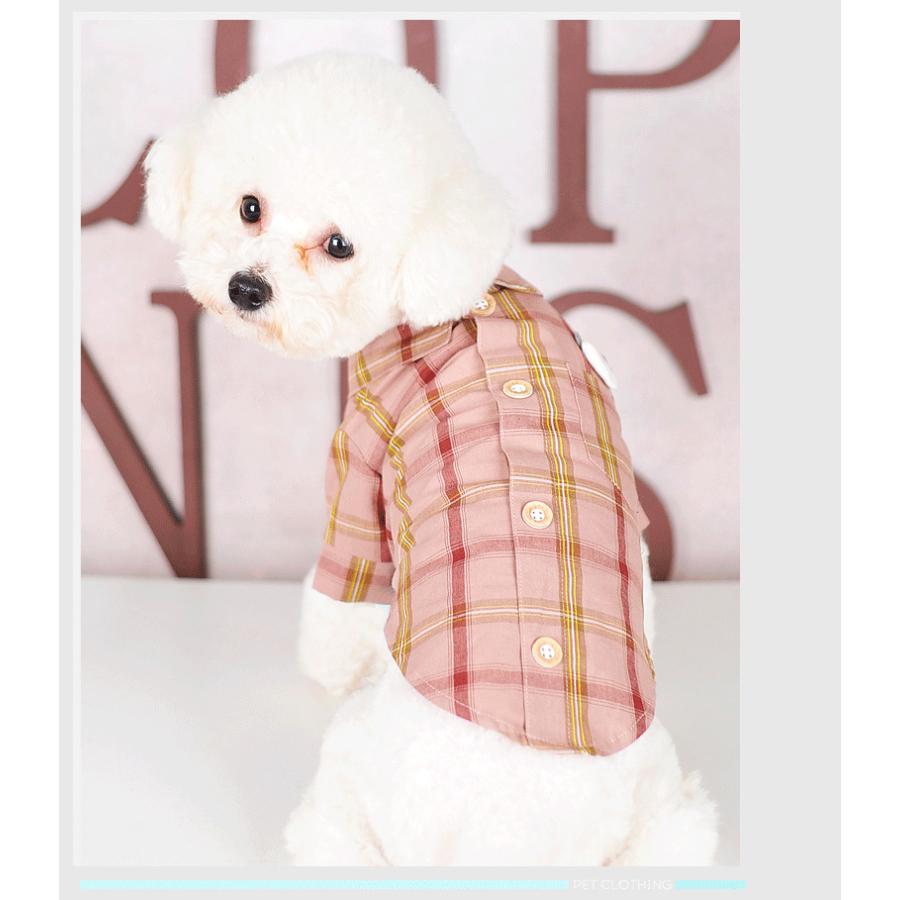 ドッグウェア シャツ 襟付き 犬服 猫服 ペット用品 小型犬 トップス 袖あり チェック柄 前開き スナップボタン クマ おしゃれ かっこいい かわい Pet 144 おとりよせ Com 通販 Yahoo ショッピング