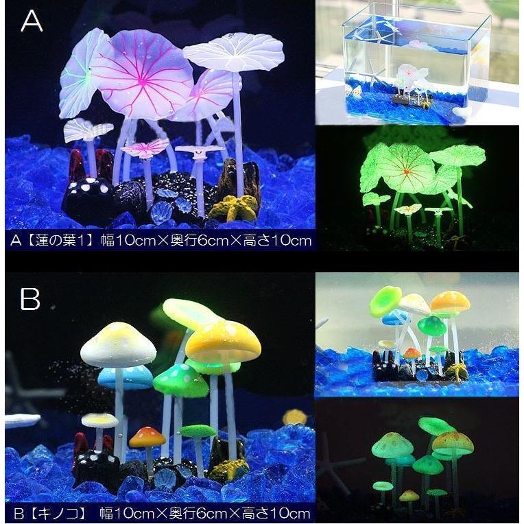 水槽用オブジェ 水槽内アクセサリー 水槽オーナメント 光る 蓄光 夜光オブジェ 暗闇 水槽 オブジェ オーナメント 置物 水草 お花 キノコ 植物型 Pet 1 おとりよせ Com 通販 Yahoo ショッピング