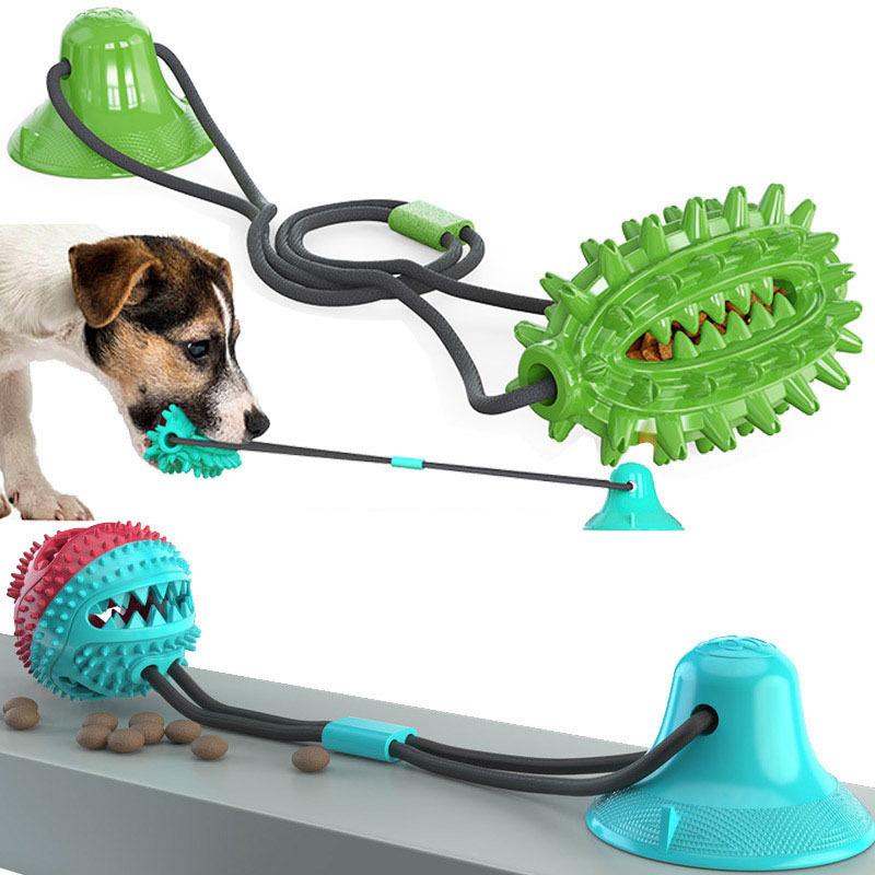 誠実 犬用おもちゃ ラバートーイ 吸盤 円形ボール ラグビー型 小型犬 中型犬 大型犬 引っ張る 噛む おやつ入れる ストレス発散 運動不足解消 猫 キャッ Megjc Gov Jm