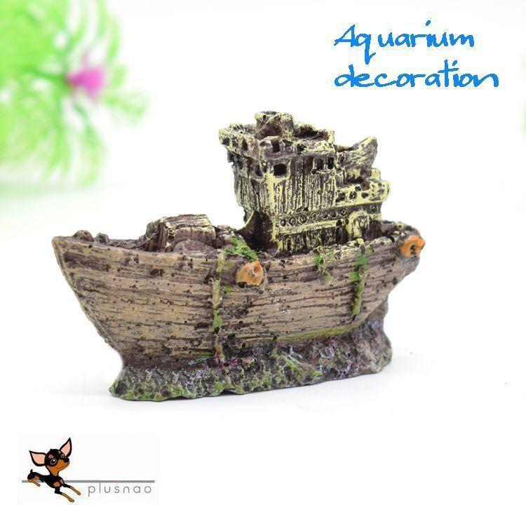 アイテム勢ぞろい 水槽用オブジェ 海賊船 幽霊船 ゴーストシップ 隠れ家 棲み家 置き物 水槽