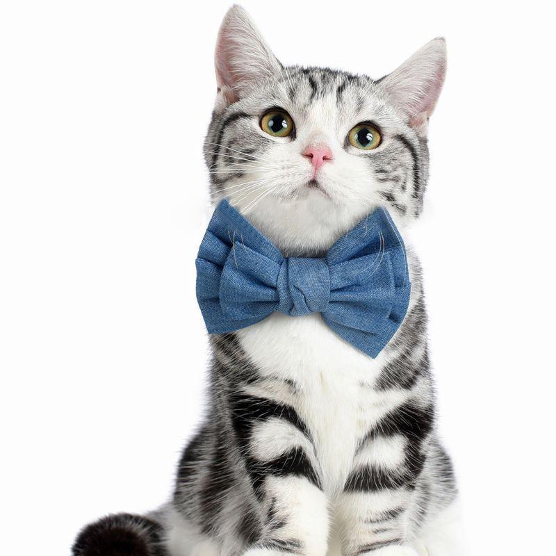 ペット用 アクセサリー 蝶ネクタイ チョーカー 猫用 犬用 リボン デニム ドット柄 ストライプ 無地 鈴付き ペット用品 ペットグッズ 猫グッズ 犬 Pet おとりよせ Com 通販 Yahoo ショッピング