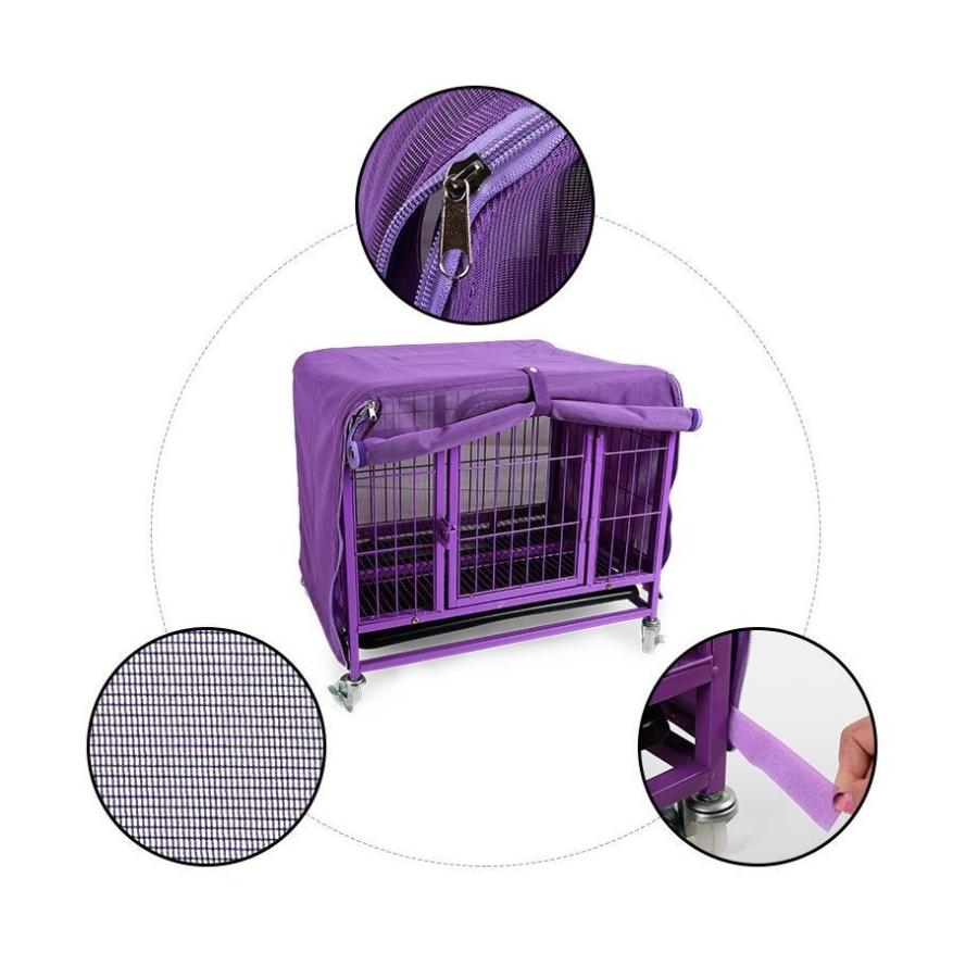 ペット用ケージカバー ペット ゲージカバー カバー 虫除け 虫よけ 犬 猫 イヌ ネコ ワンちゃん ネコちゃん アニマル 動物 パープル 紫 S M Pet おとりよせ Com 通販 Yahoo ショッピング