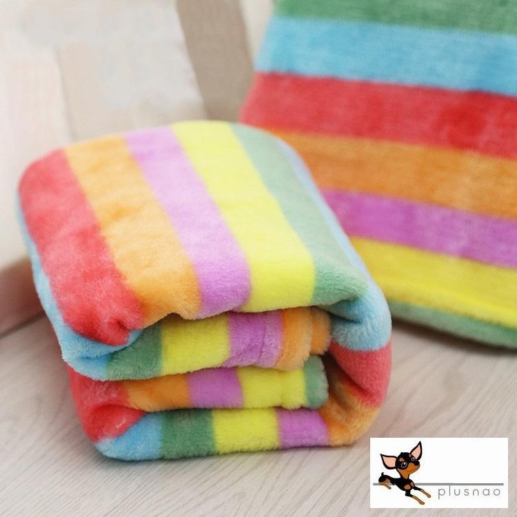 ペット用ブランケット 毛布 犬 猫 小型犬 イヌ ネコ レインボー カラフル フランネル マイクロファイバー フリース 暖か あったか お昼寝 ペット Pet おとりよせ Com 通販 Yahoo ショッピング