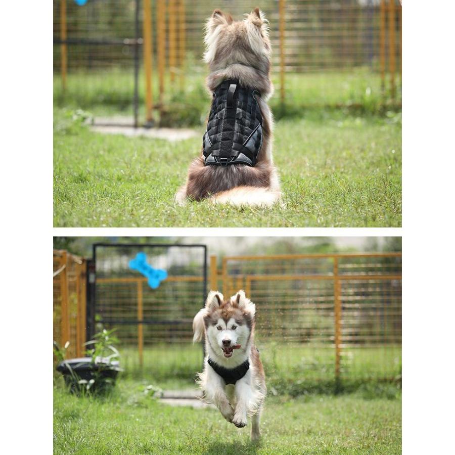 ハーネス 胴輪 大型犬 犬用 持ち手付き 散歩 メッシュ ブラック ミリタリー系 ワンタッチバックル 調整可能 かっこいい アウトドア ペット用 Pet 703 おとりよせ Com 通販 Yahoo ショッピング