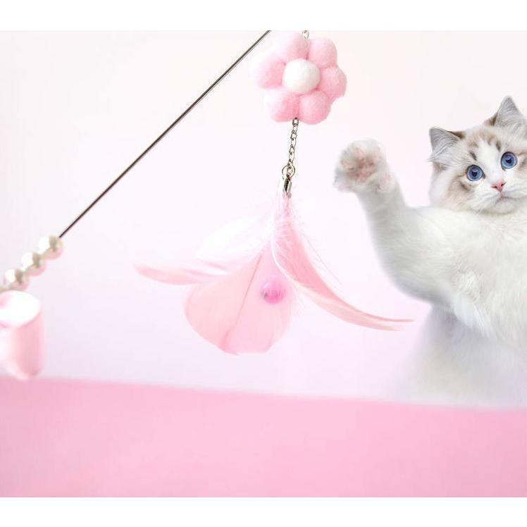 猫じゃらし ねこじゃらし ネコじゃらし 羽 鈴 リボン お花 フラワー 可愛い フェザー 羽根 おもちゃ オモチャ 猫用品 猫グッズ ネコ用 ねこ用 Pet おとりよせ Com 通販 Yahoo ショッピング