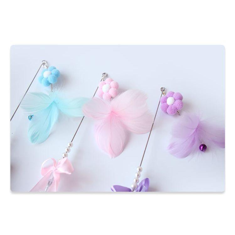 猫じゃらし ねこじゃらし ネコじゃらし 羽 鈴 リボン お花 フラワー 可愛い フェザー 羽根 おもちゃ オモチャ 猫用品 猫グッズ ネコ用 ねこ用 Pet おとりよせ Com 通販 Yahoo ショッピング