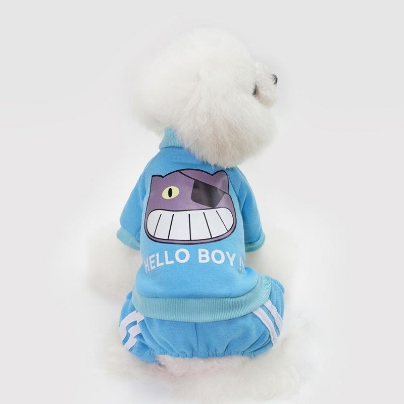 ペットウェア ドッグウェア カバーオール 犬用 ロンパース つなぎ 洋服 カジュアル ジャージ風 ライン ネコ 猫 イラスト プリント おしゃれ かわ Pet 731 おとりよせ Com 通販 Yahoo ショッピング