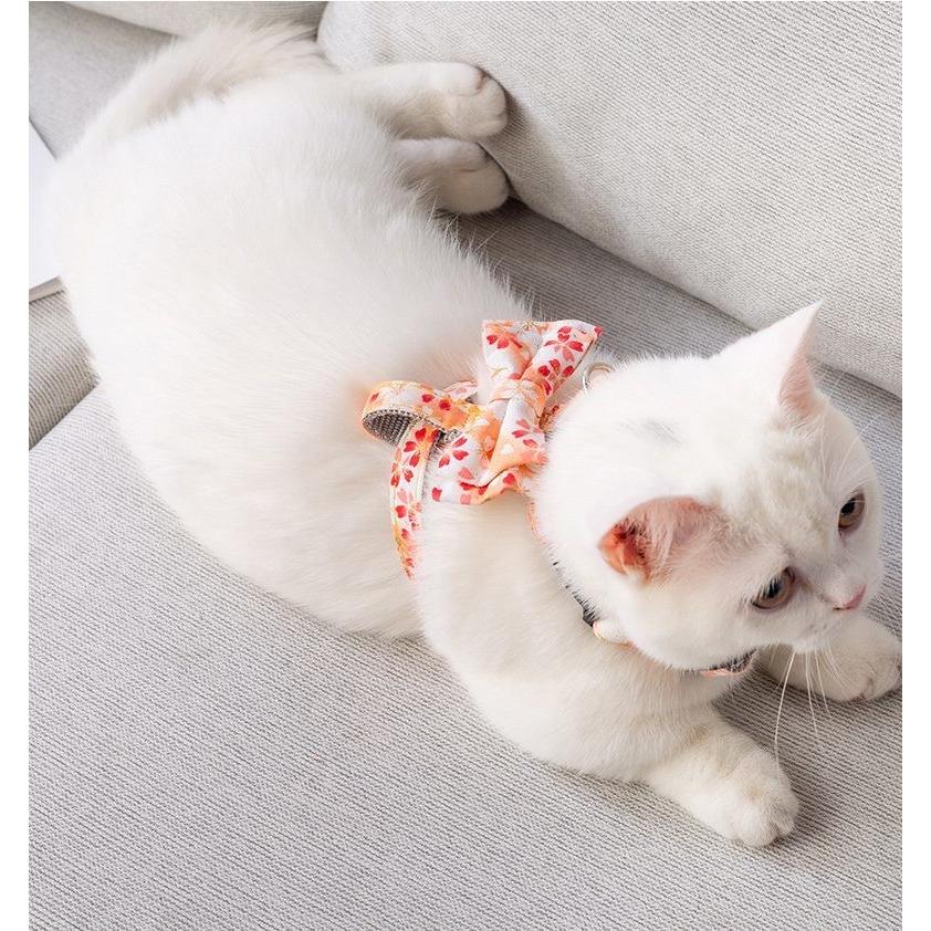 ハーネス リード 猫 猫用ハーネス 胴輪 散歩 お出かけ 簡単装着 おしゃれ かわいい 花柄 ペット ねこ ネコ Pet おとりよせ Com 通販 Yahoo ショッピング