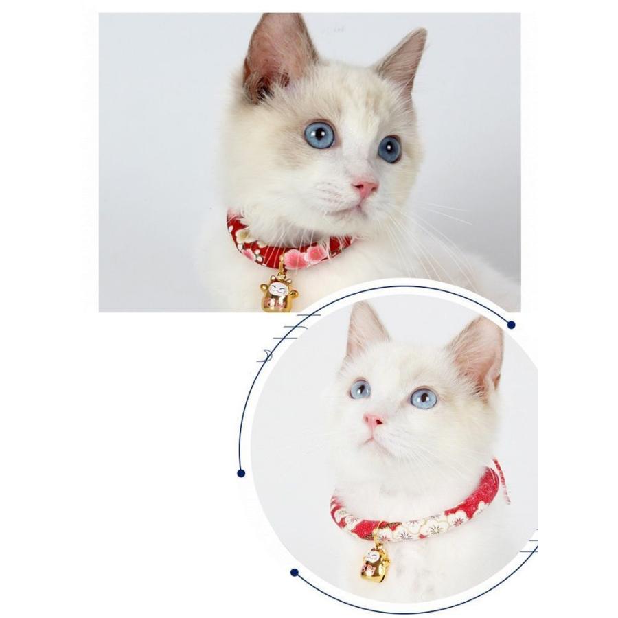 ペット用アクセサリー チョーカー 首輪 ネックレス 犬用 猫用 小型犬 中型犬 ドッグ キャット かわいい おしゃれ ネコチャーム付き カラフル 単品|mignonlindo|02