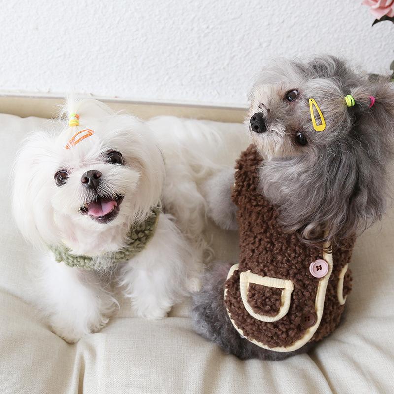 ドッグウェア ボアベスト 犬服 猫 裏起毛 あったか 防寒着 ペット用品 小型犬 背中開き ボタン もこもこ かわいい おしゃれ お出かけ お散歩 ア Pet おとりよせ Com 通販 Yahoo ショッピング