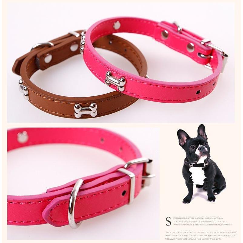 犬用首輪 首輪 犬用 フェイクレザー 合皮 ビジュー 骨型 ボーン ベルト 調節可能 小型犬 中型犬 大型犬 犬用品 ペット用品 シンプル 可愛い か Pet 496 おとりよせ Com 通販 Yahoo ショッピング