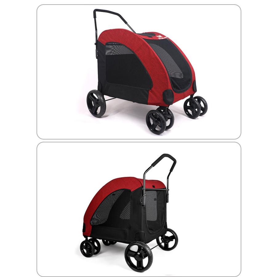 ペットカート ペットバギー DODOPET 大型犬 多頭飼い 中型犬 小型犬 4輪 折りたたみ 省スペース 大型商品 キャスター ドッグカート バギー 