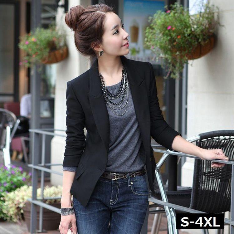 テーラードジャケット テーラード ジャケット レディース アウター シングルブレスト ワンボタン フラップポケット ブラック 黒 ウエストシェイプ 定 R0736 おとりよせ Com 通販 Yahoo ショッピング