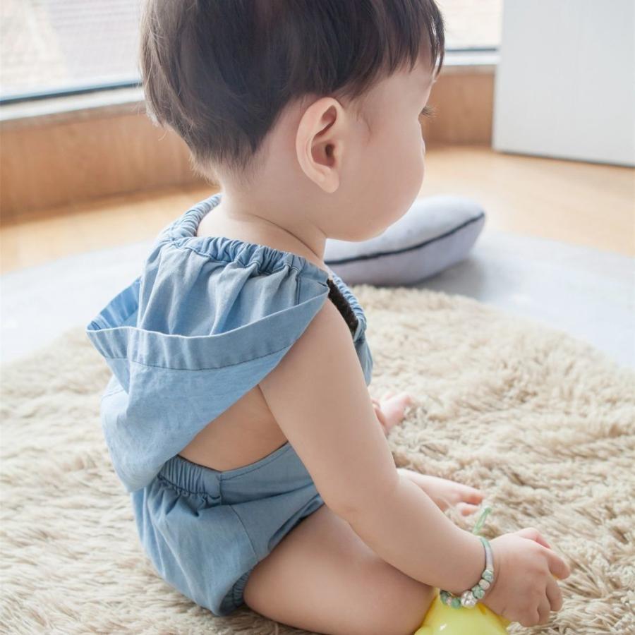 ロンパース ボディスーツ カバーオール フード フード付き デニム 肩ひも 肩紐 夏 赤ちゃん ベビー キッズ お出かけ 肌着 無地 男の子 女の子 Set おとりよせ Com 通販 Yahoo ショッピング