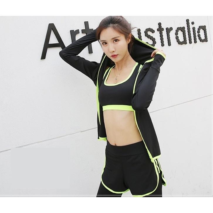 4点セット セットアップ レディース フィットネスウェア スポーツウェア トレーニングウェア ヨガウェア ランニングウェア 長袖ジップアップパーカー Set おとりよせ Com 通販 Yahoo ショッピング