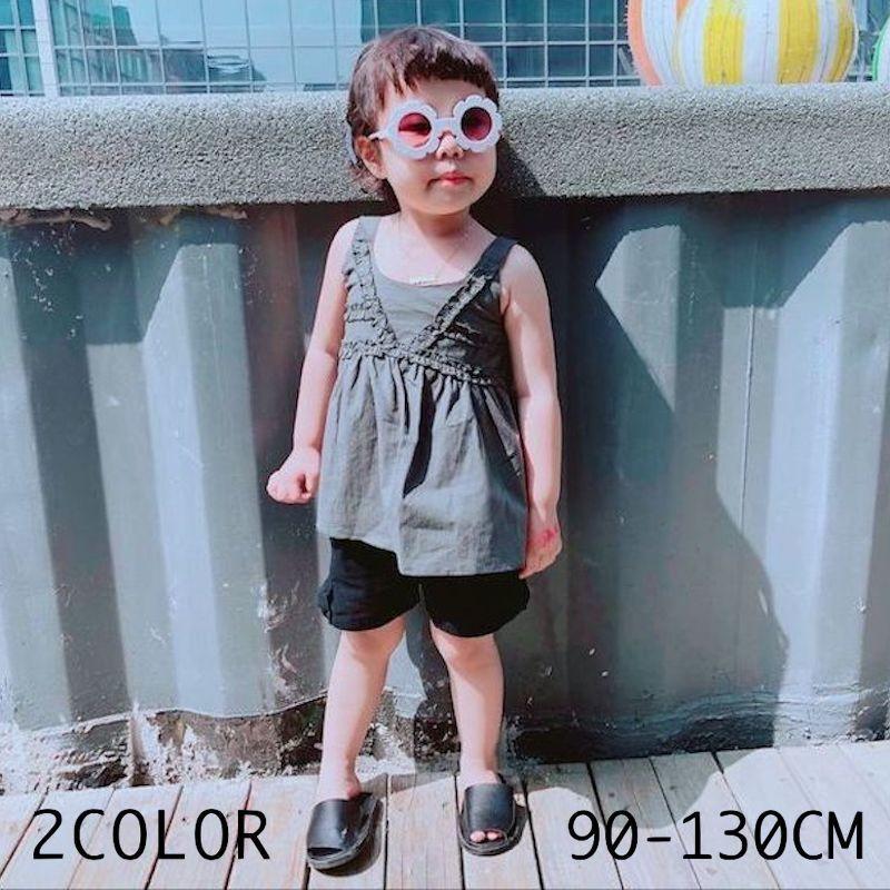 セットアップ 上下セット ブラウス ズボン キッズ 子供用 女の子 夏服 ノースリーブ ショートパンツ フリル かわいい おしゃれ お出かけ 女児 グ Set おとりよせ Com 通販 Yahoo ショッピング