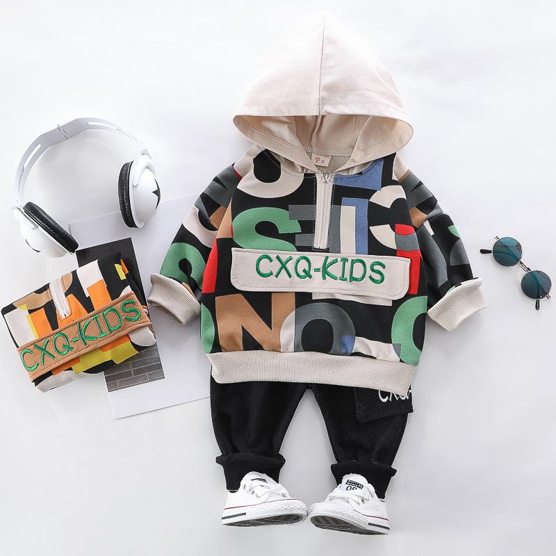セットアップ 上下セット パーカー 長袖 長ズボン ロングパンツ スウェット キッズ ベビー 子供 男の子 女の子 ロゴ プリント 刺繍 フード付き|mignonlindo|02