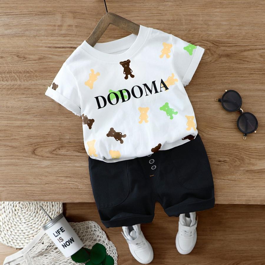 セットアップ 上下セット Tシャツ カットソー 半ズボン ショートパンツ 短パン 半袖 ベビー キッズ 子供用 男の子 女の子 トップス ボトムス ラ Set おとりよせ Com 通販 Yahoo ショッピング