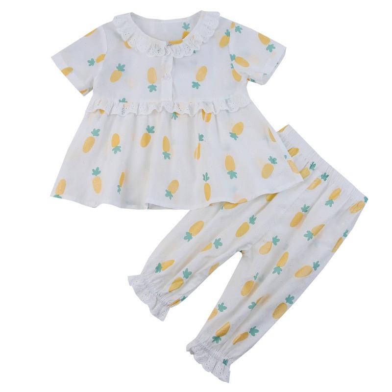 パジャマ 上下セット 半袖 キッズ ベビー 子供 女の子 フリル レース 部屋着 ルームウェア 膝丈 ラメ キラキラ プリント イラスト かわいい パ Set おとりよせ Com 通販 Yahoo ショッピング