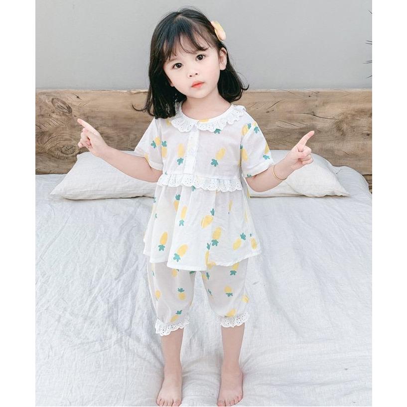 パジャマ 上下セット 半袖 キッズ ベビー 子供 女の子 フリル レース 部屋着 ルームウェア 膝丈 ラメ キラキラ プリント イラスト かわいい パ Set おとりよせ Com 通販 Yahoo ショッピング