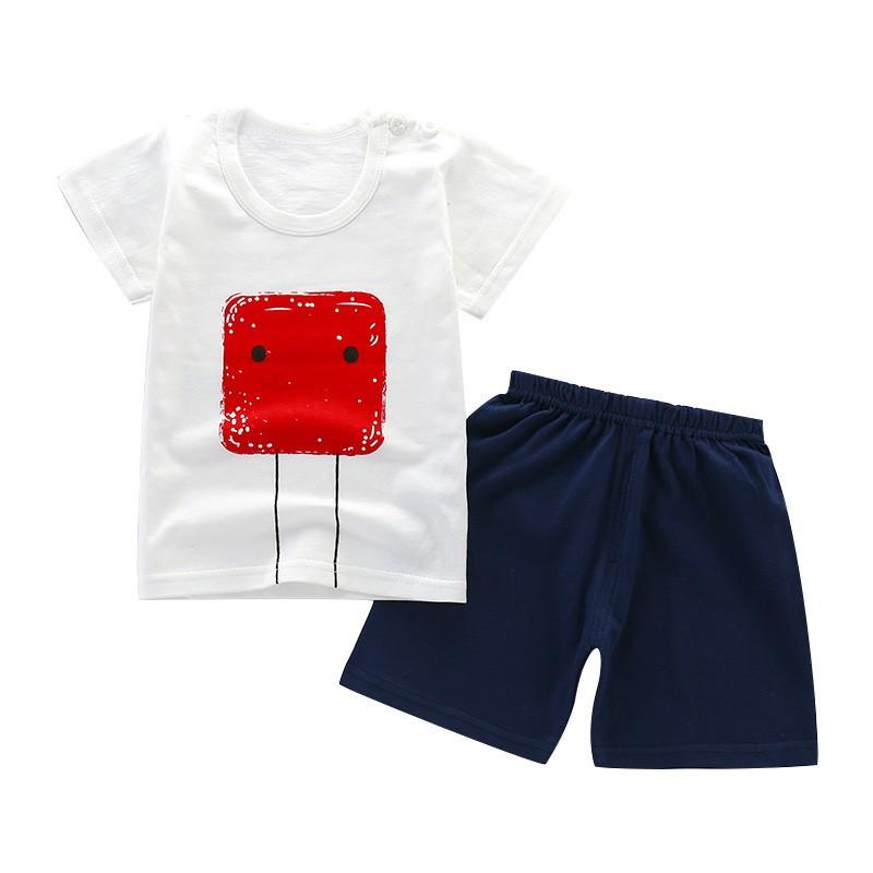 セットアップ ベビー 赤ちゃん 女の子 男の子 半袖 半ズボン クルーネック イラスト プリント 動物 車 トップス ボトムス かわいい カジュアル Set おとりよせ Com 通販 Yahoo ショッピング