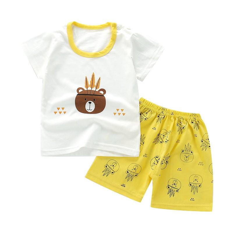 セットアップ ベビー 赤ちゃん 女の子 男の子 半袖 半ズボン クルーネック イラスト プリント 動物 車 トップス ボトムス かわいい カジュアル Set おとりよせ Com 通販 Yahoo ショッピング