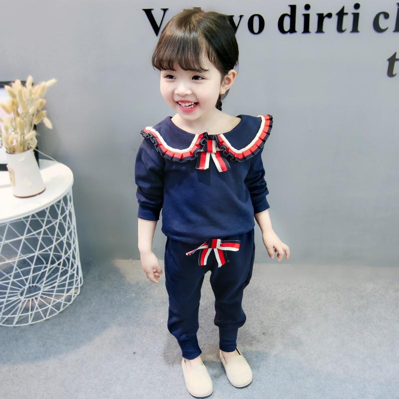 セットアップ 上下セット トレーナー キッズ 子供服 女の子 ガールズ スウェットパンツ ロングパンツ 長ズボン フリル リボン かわいい お出かけ｜mignonlindo｜06