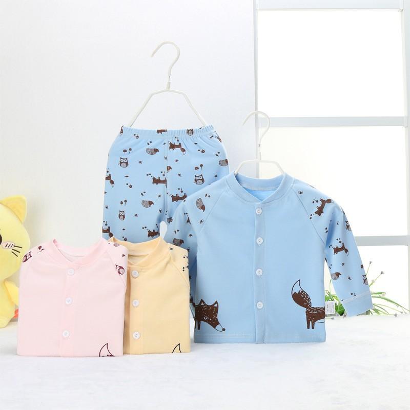 子供用 パジャマ ルームウエア 上下セット 七分袖 長ズボン イラストプリント 裾リブ 動物 狐 ふくろう 可愛い 前開き ボタン ラウンドネック 男 Set おとりよせ Com 通販 Yahoo ショッピング