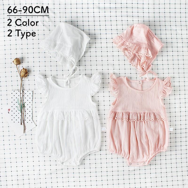 セットアップ ベビー服 2点セット ロンパース 帽子 赤ちゃん 子供用 乳児 新生児 長袖 ノースリーブ 刺繍レース フリル かわいい 外出 部屋着 Set おとりよせ Com 通販 Yahoo ショッピング