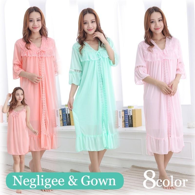 ネグリジェ 5分袖ガウン 2点セット レディース ルームウェア 部屋着 パジャマ ノースリーブワンピース スクエアネック ミニ丈 可愛い セクシー レ Set おとりよせ Com 通販 Yahoo ショッピング