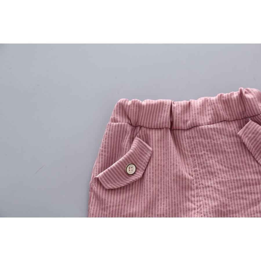セットアップ 2点セット キッズ 子供 ベビー 赤ちゃん 男の子 上下セット トップス ボトムス 半袖 半ズボン Tシャツ カットソー ラウンドネック|mignonlindo|09