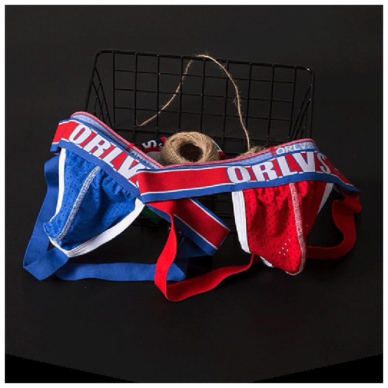 下着 男性用下着 ビキニ 紐 ジョックストラップ Gストリングス 紐パンツ メッシュ ブランドロゴ セクシー 通気性 シンプル レッド ブルー M L Sho おとりよせ Com 通販 Yahoo ショッピング