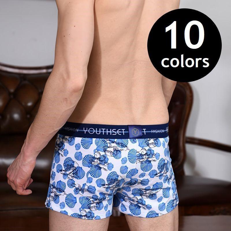ショーツ トランクス ボクサーパンツ インナー メンズ 通気性 カラバリ豊富 花柄 ジオメトリ柄 格子柄 ストライプ 葉柄 Sho おとりよせ Com 通販 Yahoo ショッピング