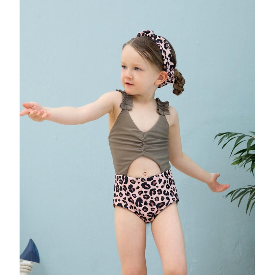 子供用水着 ワンピースタイプ カチューシャ付き 2点セット スイムウェア キッズ 女の子 ガールズ 女子 フリル ヘソ出し カットアウト 切り替え 海 Skz0902 おとりよせ Com 通販 Yahoo ショッピング